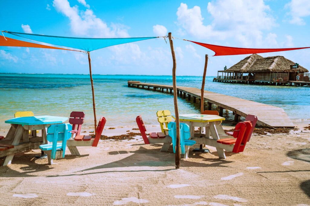 Belize Bench by water