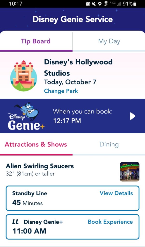 My Disney Genie Day